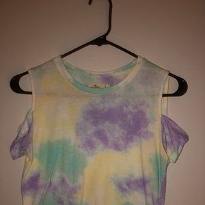 Off the shoulder tie dye